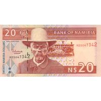 Намибия 20 долларов образца 2002 года UNC p6b