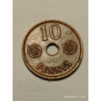 Финляндия 10 пенни 1942  Года .