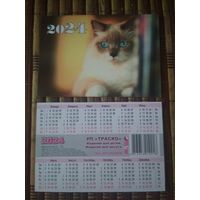 Карманный календарик. Кот. 2024 год
