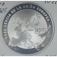 Испания 10 евро 2002 Председательство Испании в Европейском Союзе