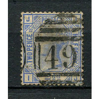 Великобритания - 1880/1881 - Королева Виктория 2 1/2P - [Mi.59] - 1 марка. Гашеная.  (Лот 93Q)