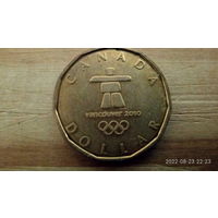 Канада. 1 доллар 2010 г. XXI зимние Олимпийские игры в Ванкувере.