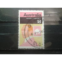 Австралия 1976 Фил. выставка, марка из блока