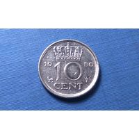10 центов 1980. Нидерланды.