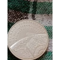 Германия 10 евро серебро 2004 космическая станция Колумбус