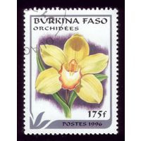 1 марка 1996 год Буркина-Фасо Орхидея 1424