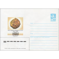 Художественный маркированный конверт СССР N 87-314 (11.06.1987) Фестиваль Индии в СССР 1987-1988  Ташкент