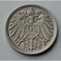 Германия - Германская империя 5 пфеннигов. 1915. D