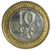 Кения 10 шиллингов, 2010