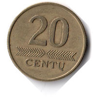 Литва. 20 центов. 1998 г.