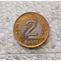 2 злотых 1995 года Польша. Третья Республика. Красивая монета!