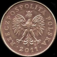 Польша 5 грошей 2011 г. Y#278 (22-6)