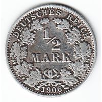 1/2 марки 1906 год A _состояние VF