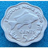 Сейшельские острова. 5 центов 1977 год  KM#31  Тираж: 300.000 шт