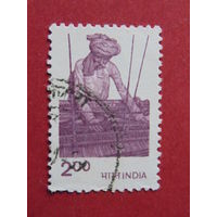 Индия 1980 г.  Текстильная промышленность.