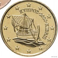 10 евроцентов 2020 Кипр UNC из ролла