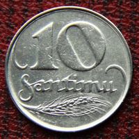 Латвия 10 сантимов 1922 г.