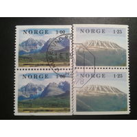 Норвегия 1978 ландшафты полная серия 2 сцепки Mi-3,0 евро гаш.