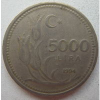 Турция 5000 лир 1994 г. Цена за 1 шт.