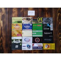 20 разных карт (дисконт,интернет,экспресс оплаты и др) лот 30