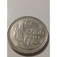 5000 лира  Турция 1992