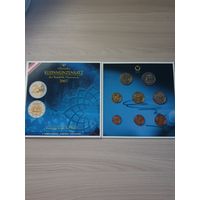 Австрия 2007 г. Официальный набор монет евро от 1 цента до 2 евро (Римский договор) (8 монет; 3,88 евро)
