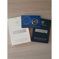 Монета Андорра 2 евро 2014 PROOF 20 лет вступлению в совет Европы БЛИСТЕР