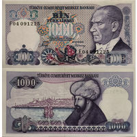 Турция 1000 Лир 1986 UNC П1-479