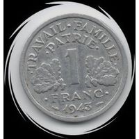 Франция. 1 франк  1943