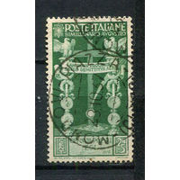 Королевство Италия - 1937 - Крест 25С - [Mi.579] - 1 марка. Гашеная.  (Лот 57ET)-T5P1