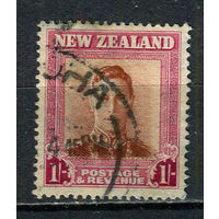 Новая Зеландия - 1947 - Король Георг VI 1Sh - [Mi.295IY] - 1 марка. Гашеная.  (LOT EV40)-T10P20