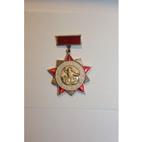 Значок СССР, "Львовское высшее военно-политическое училище", алюминий.