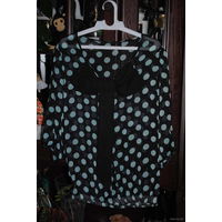 Блузка/блуза на размер: 42-44, пошита на заказ из достойного по качеству шифона по выкройке из журнала Бурды-Burda, б.у.1 раз на мероприятие.