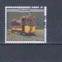 [196] Латвия 1999. Городской транспорт.Трамвай. Гашеная марка.
