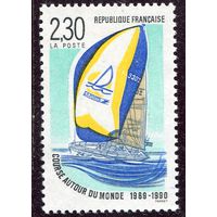 Франция. Парусная яхта почтовой службы. Кругосветное плавание