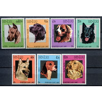 Лаос - 1987г. - Собаки - полная серия, MNH, 1 марка с незначительной вмятиной [Mi 981-987] - 7 марок