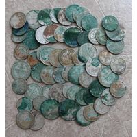 Аукцион с рубля Кубышка из 74 серебрянных монеты РИ Не чищенные Смотрите также другие мои лоты