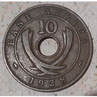 Британская Восточная Африка 10 центов, 1928 (9-5-2)