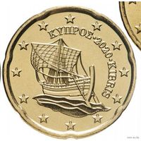 20 евроцентов 2020 Кипр UNC из ролла