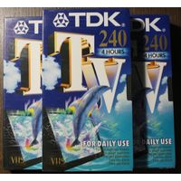 Видеокассета новая VHS TDK 240