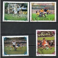 Моменты финальных игр Чемпионатов мира 1970-1986 годов КНДР 1985 год серия из 4-х марок