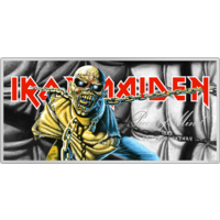 Iron Maiden Piece of Mind серебренная монета-банкнота
