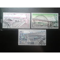 Беларусь 2002 Мосты Полная серия Михель-2,5 евро гаш