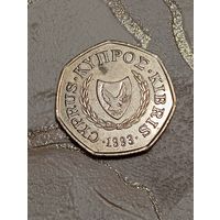 Кипр 50 центов 1993 года