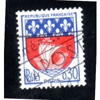 Франция.Ми-1354. Герб Парижа. 1963.