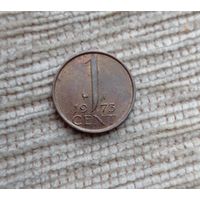 Werty71 Нидерланды 1 цент 1973 петух