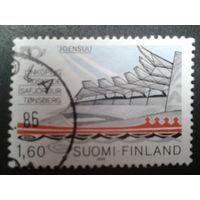 Финляндия 1986 спорт. трибуна для зрителей