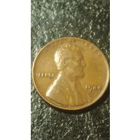 1 цент 1944 года(1) США...Красивые коллекционные центы в родной патине!!!