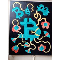 Dasha Art "Bitcoin" х.м. 80х100см. 2020г.