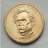 США 1 доллар 2010 г. P. 14-й Президент США Франклин Пирс (1853-1857)